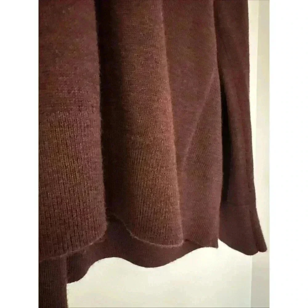 NEW Express Mens Sz XXL Merino Wool Blend V Neck Sweater Maroon Burgundy Classic